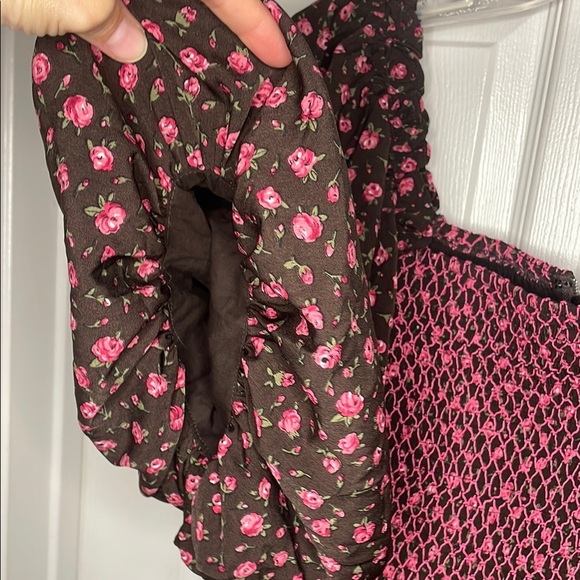 Vestique Pink and Brown Mini Dress - Picture 6 of 8